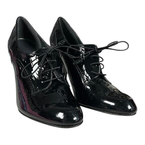 Stuart Weitzman Black Patent Leather Heels –Size 8 Made in Spain New Without Box - Picture 2 of 12